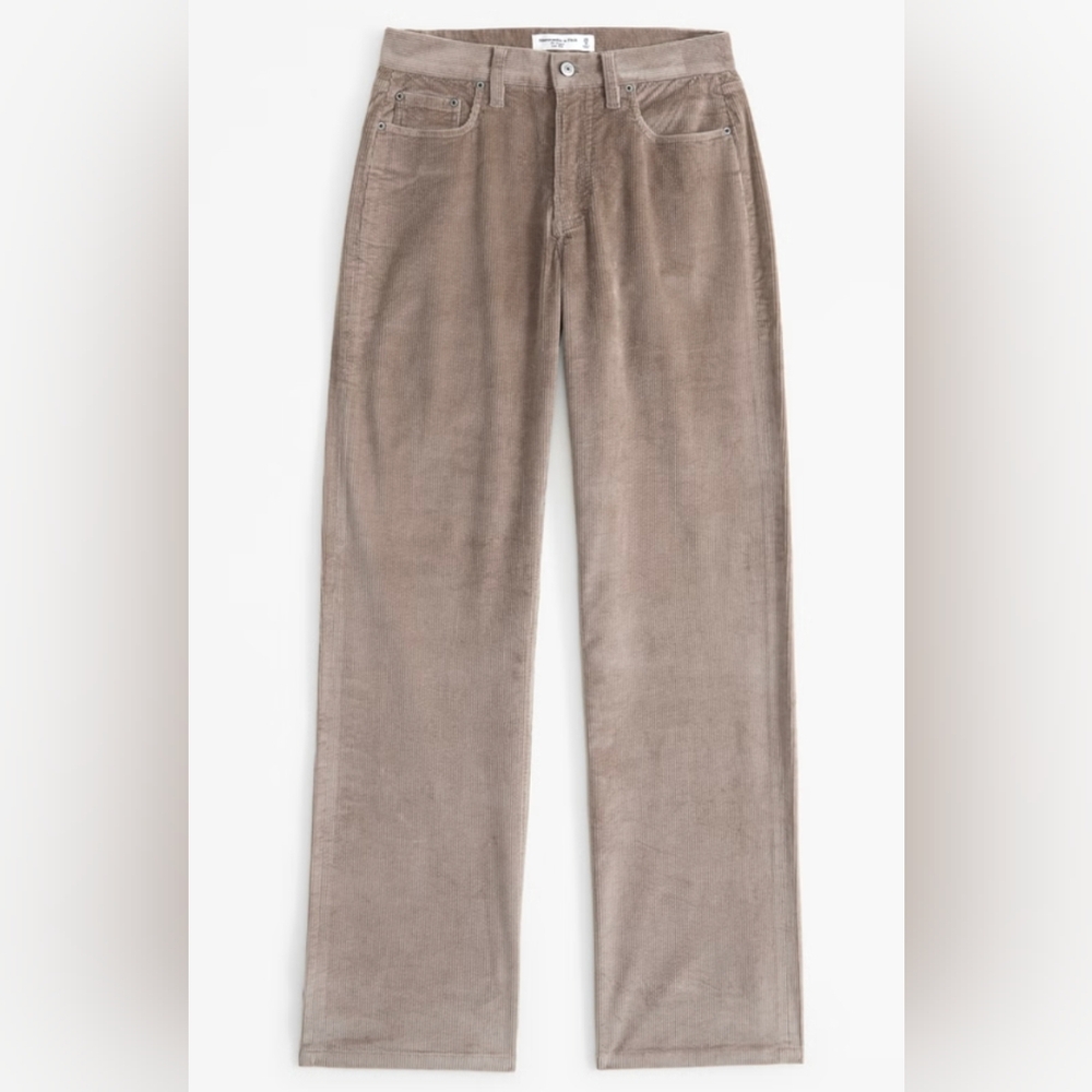 A&F - Corduroy 'The Baggy' Low Rise Pants (Reg. Length) - Picture 3 of 3